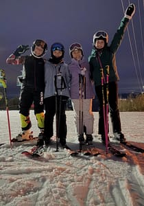 Some of the girls from Wayne Valley Ski Team early in the season. Anna Anisimenko still had her skis at this practice.