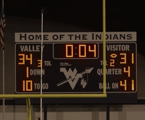Final Score in the Wayne Valley Wayne Hills Orange Out!