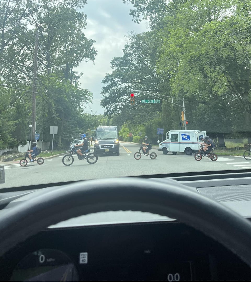 E-bikes on Nellis Drive in Wayne, NJ